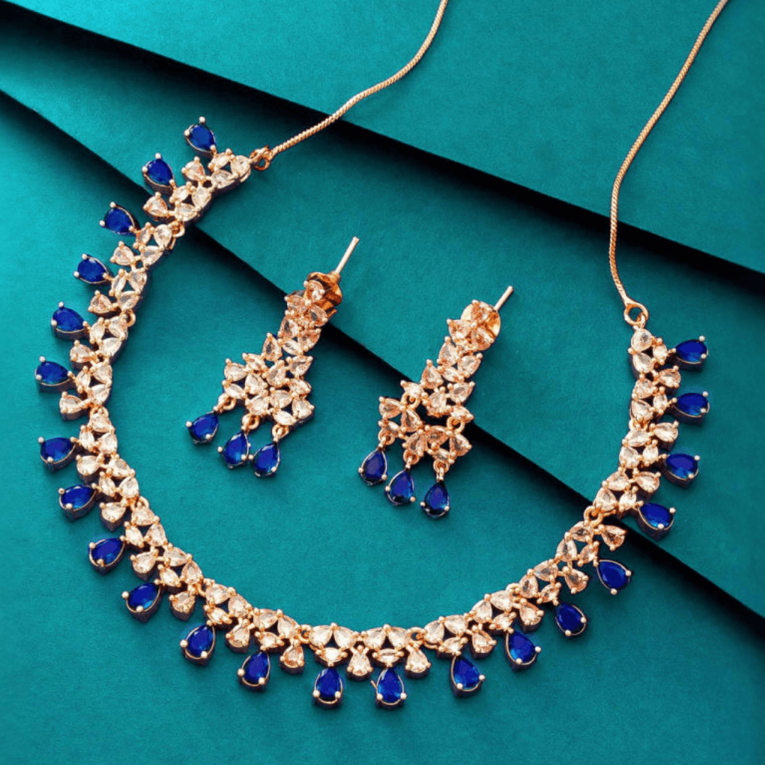 Anisha American Diamond Necklace Set