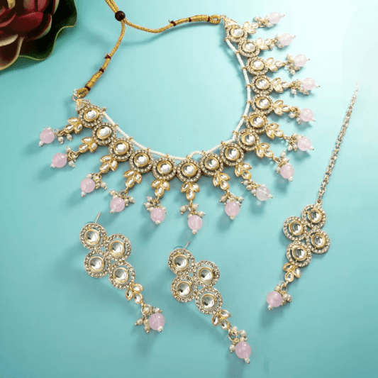 Dhriti Meenakari Kundan Necklace Set