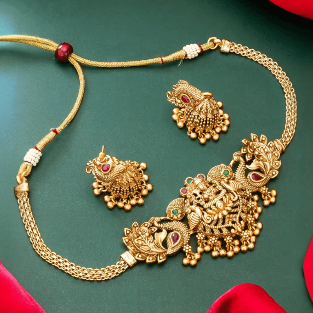 Meenakshi Temple Jewellery Set