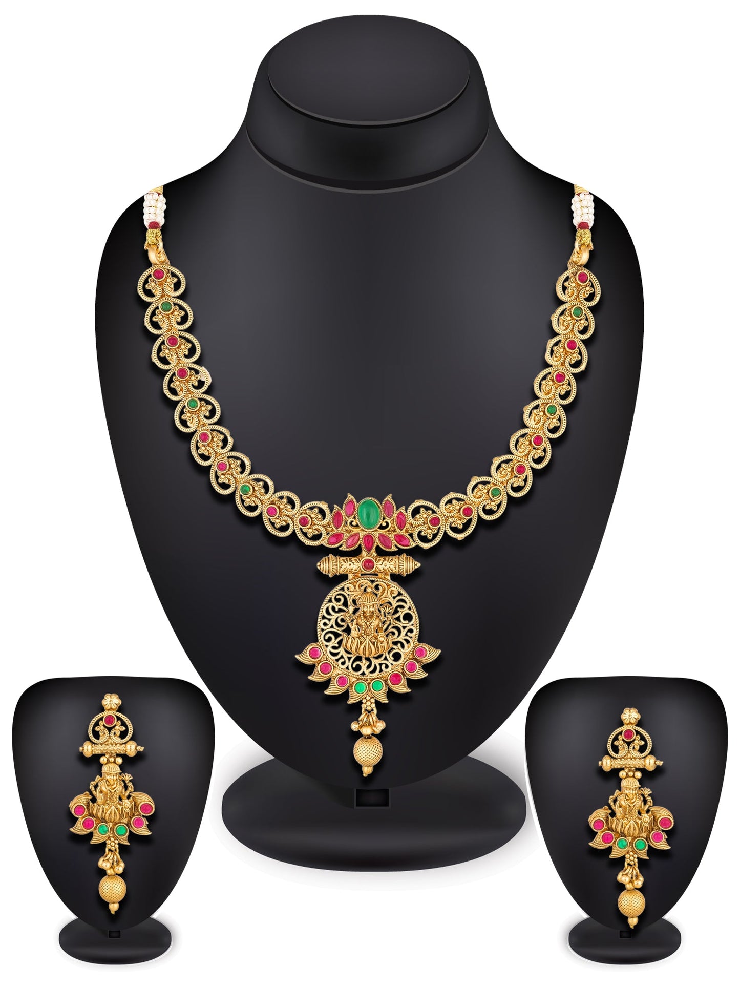 Bhagyashri Temple Jewellery Set