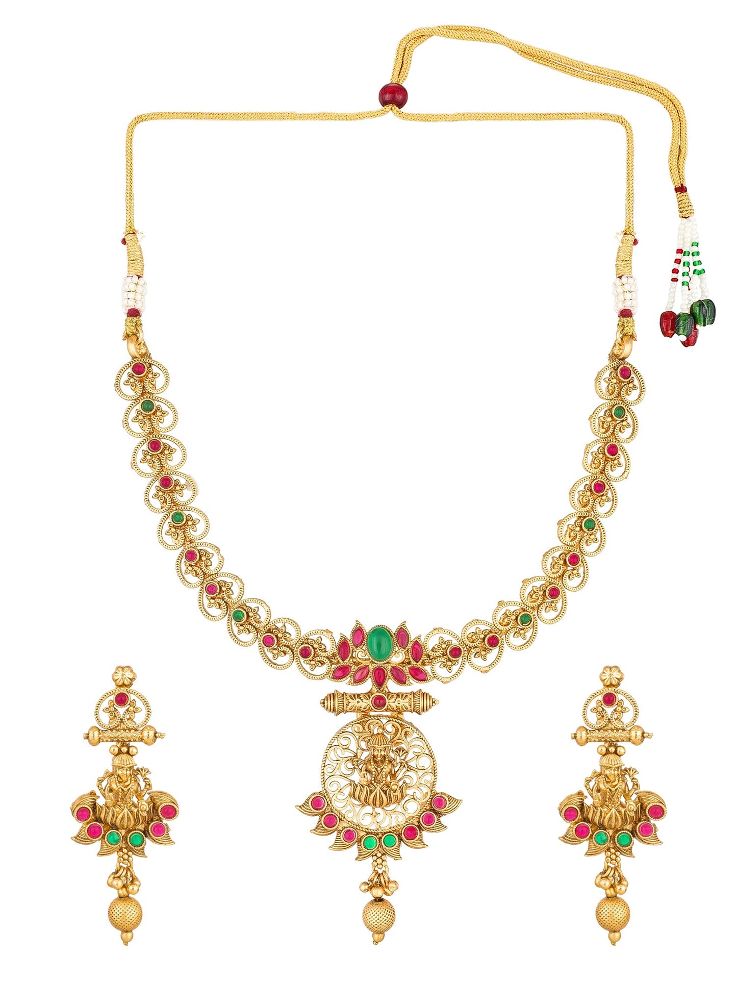 Bhagyashri Temple Jewellery Set