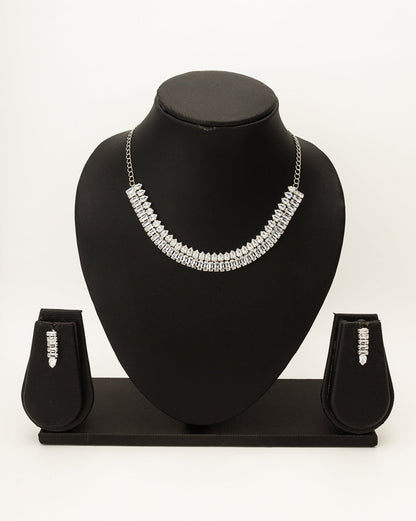 Alena Classic American Diamond Necklace Set