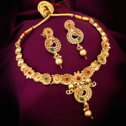 Saanvi Temple Necklace Set