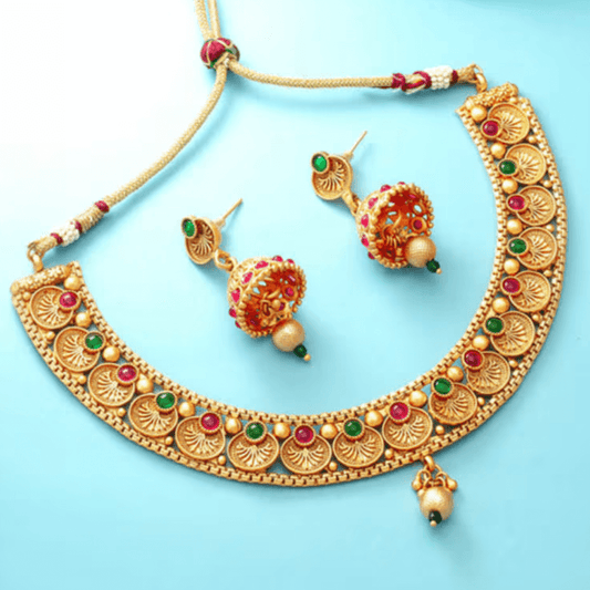 Saraswati Temple Necklace Set